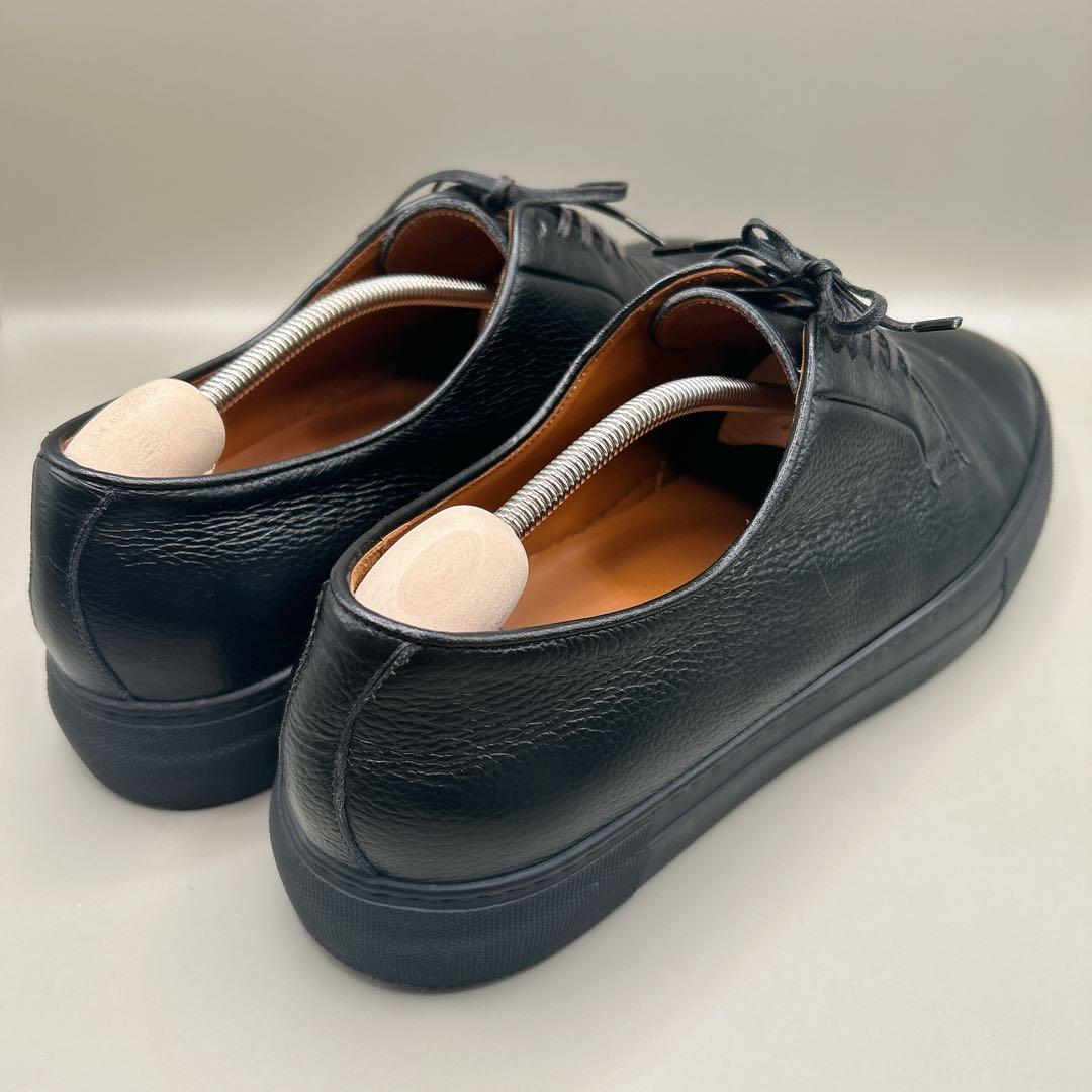 『美品』ユナイテッドアローズ ドレススニーカー 革靴 シボ革 ブラック　28cm