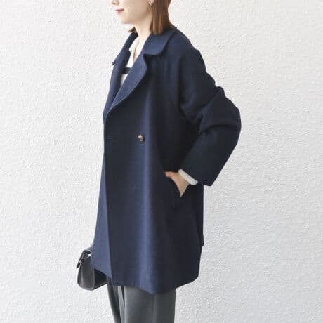 SHIPS any: PONTETORTO スタンド & ダブル カラー コート