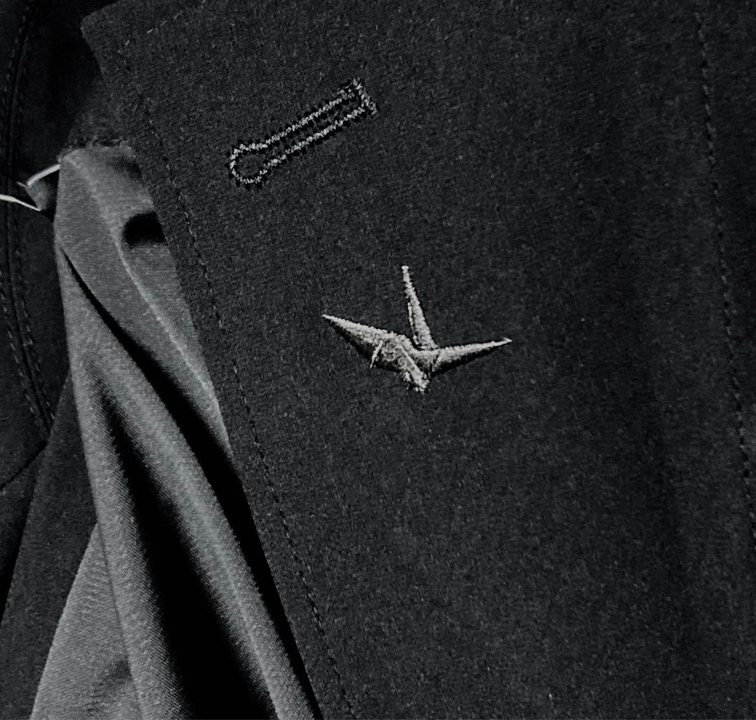 《1PIU1UGUALE3》新品 折り鶴刺繍 ストレッチ2Bジャケット Ⅵ