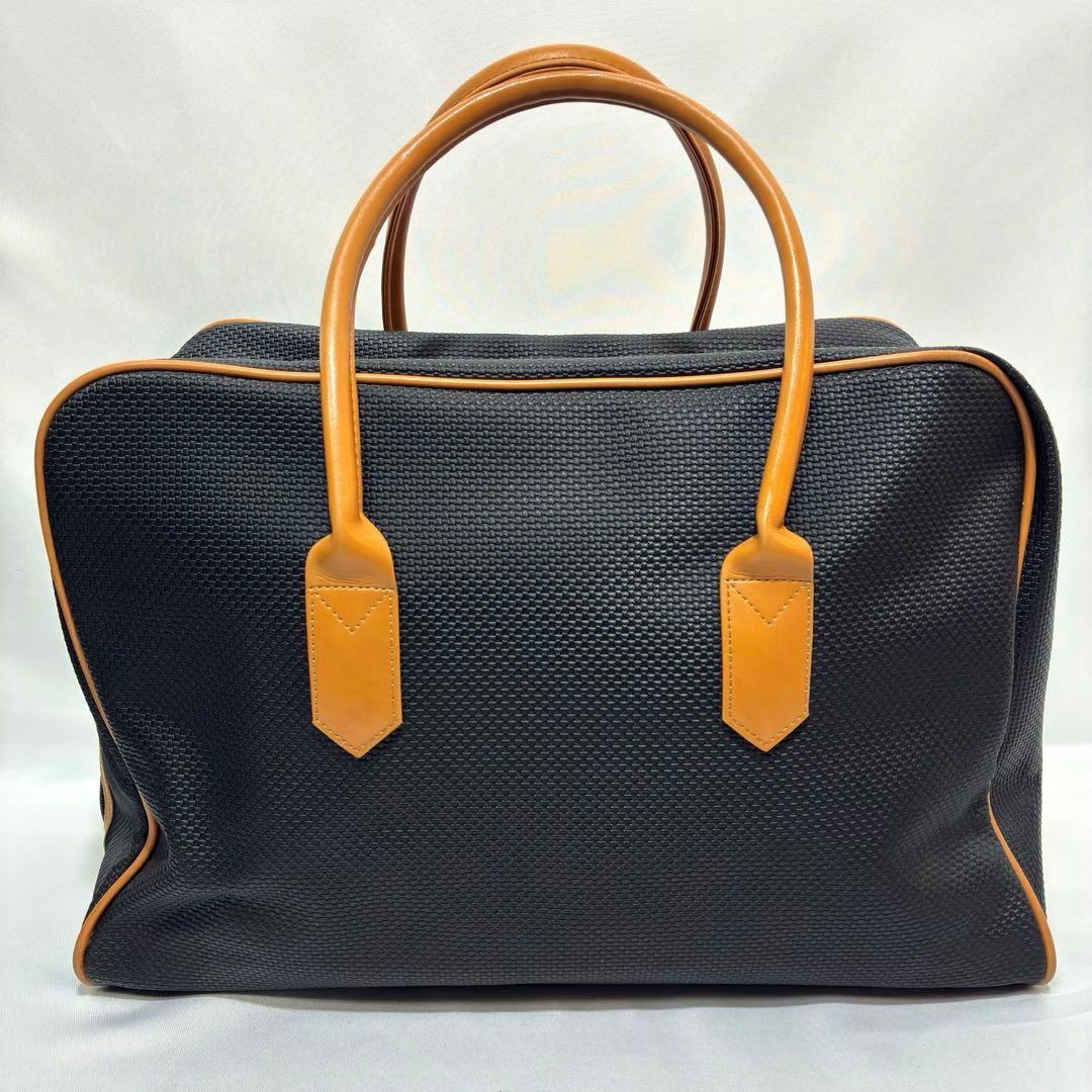 イヴサンローラン ボストンバッグ PVC 大容量 ヴィンテージ ロゴ 旅行バッグ