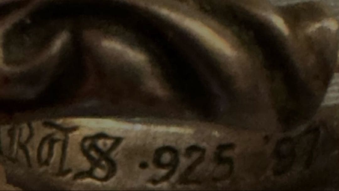 クロムハーツ スクロール フープイヤリング(ピアス)