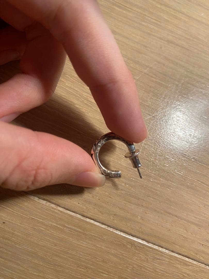 クロムハーツ スクロール フープイヤリング(ピアス)