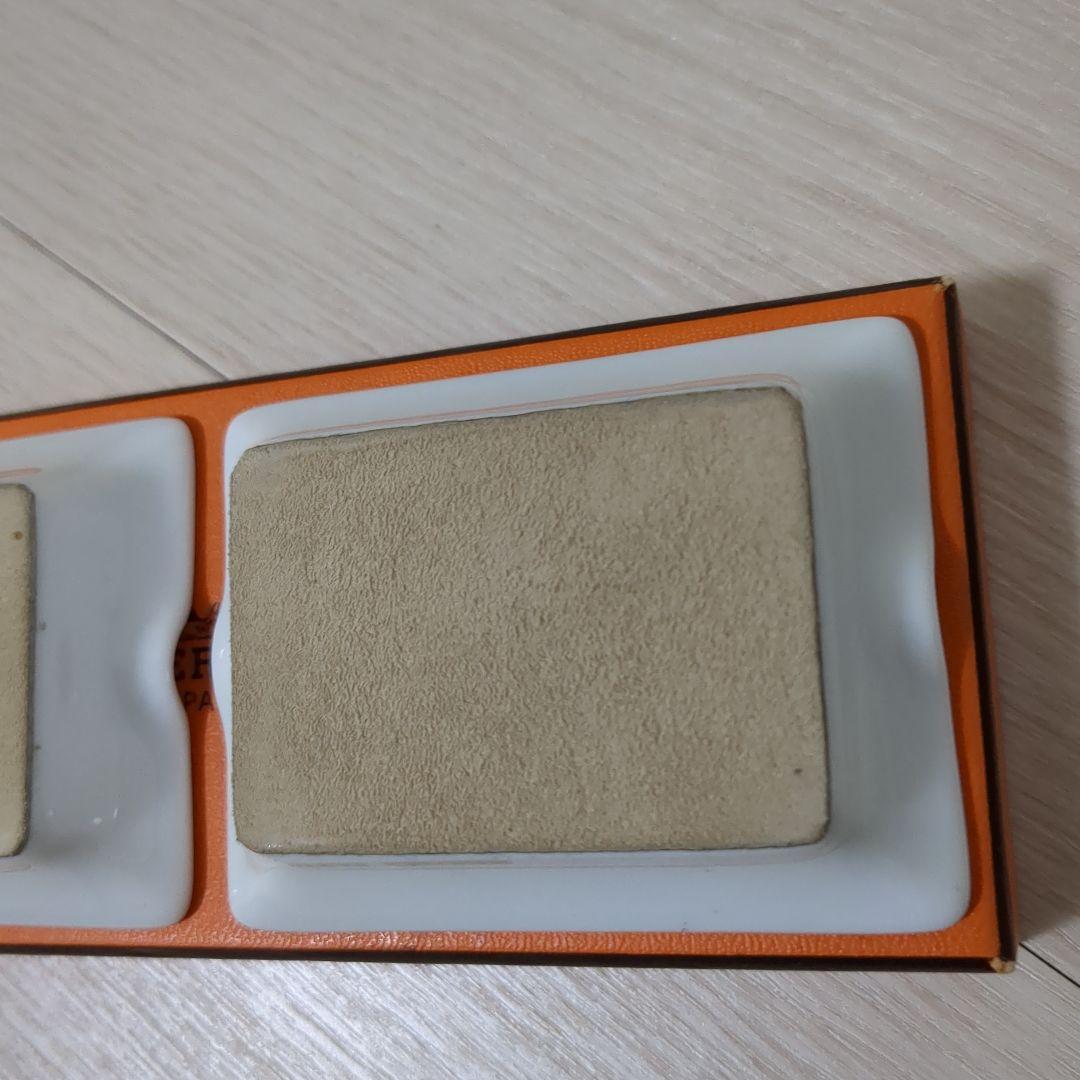 ★希少★【未使用品】HERMES　アッシュトレイ　2枚セット　灰皿　箱付き