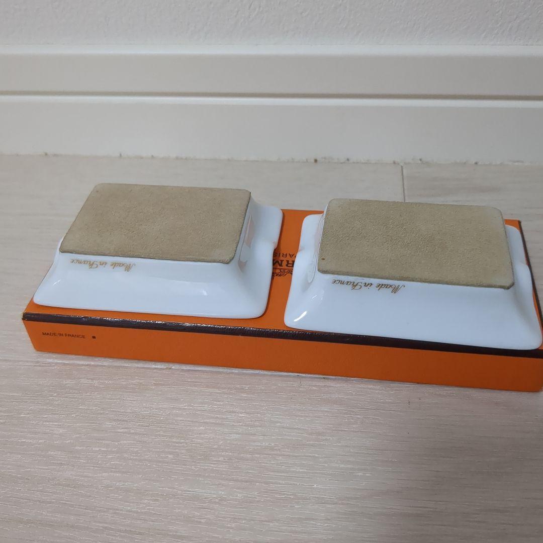 ★希少★【未使用品】HERMES　アッシュトレイ　2枚セット　灰皿　箱付き