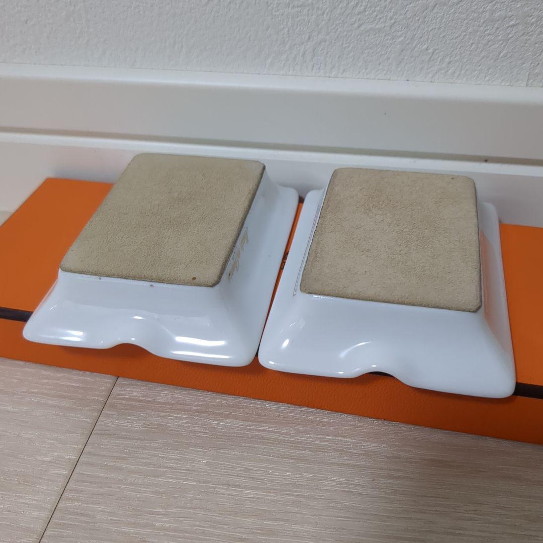 ★希少★【未使用品】HERMES　アッシュトレイ　2枚セット　灰皿　箱付き