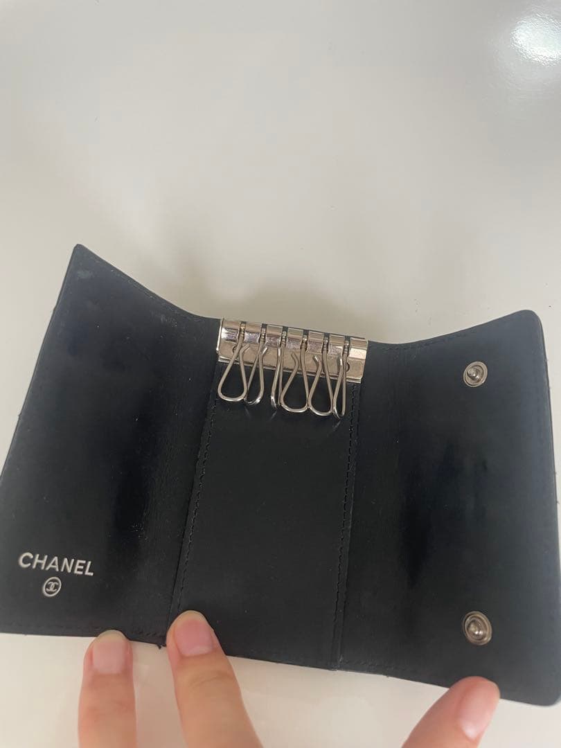 ミッシェル　　CHANEL キルティング ブラックキーケース