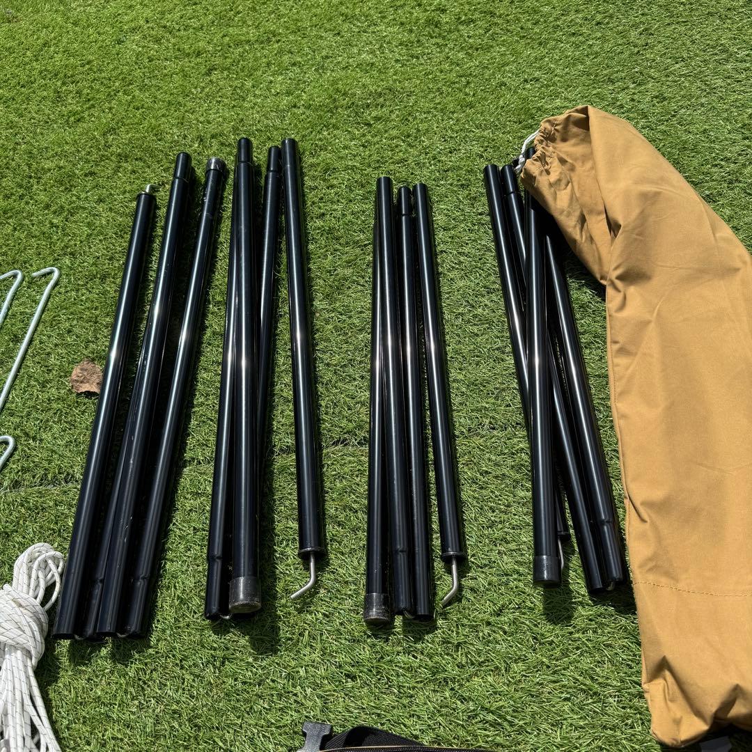 美品 WAQ ヘキサタープTC Lサイズ ポール付き