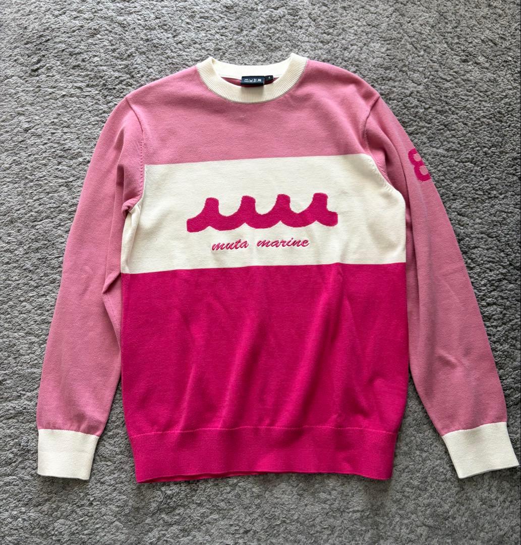 mutaコットンニットピンクサイズ4ムータゴルフウェア