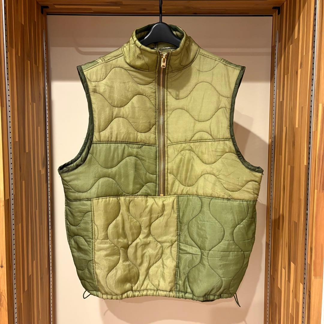 キルティングベスト　リメイク　ライナー　パッチワーク