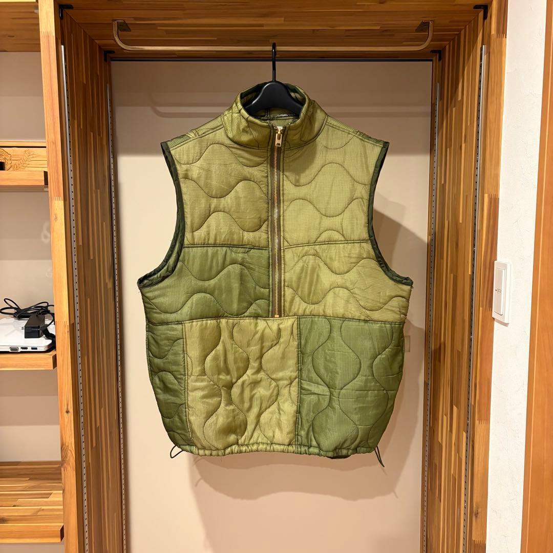 キルティングベスト　リメイク　ライナー　パッチワーク