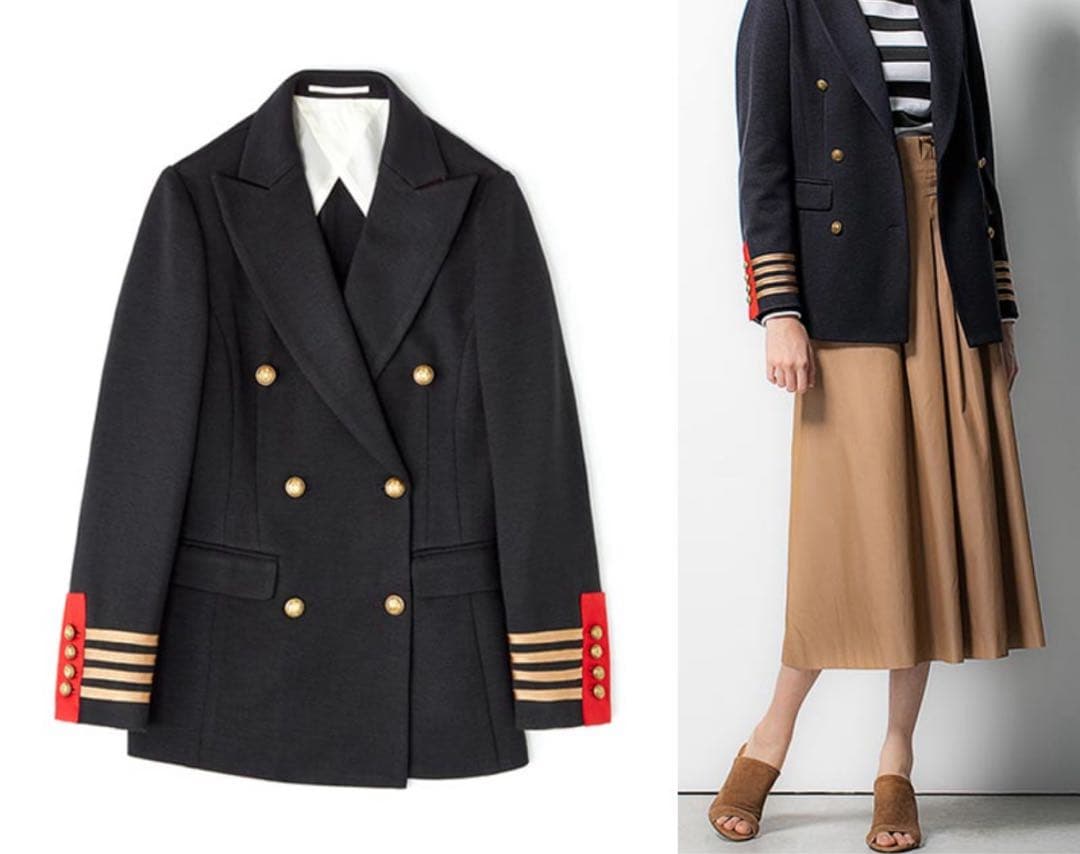 レア✨ダブルスタンダードクロッシング　金ボタン　ダブルブレストジャケット