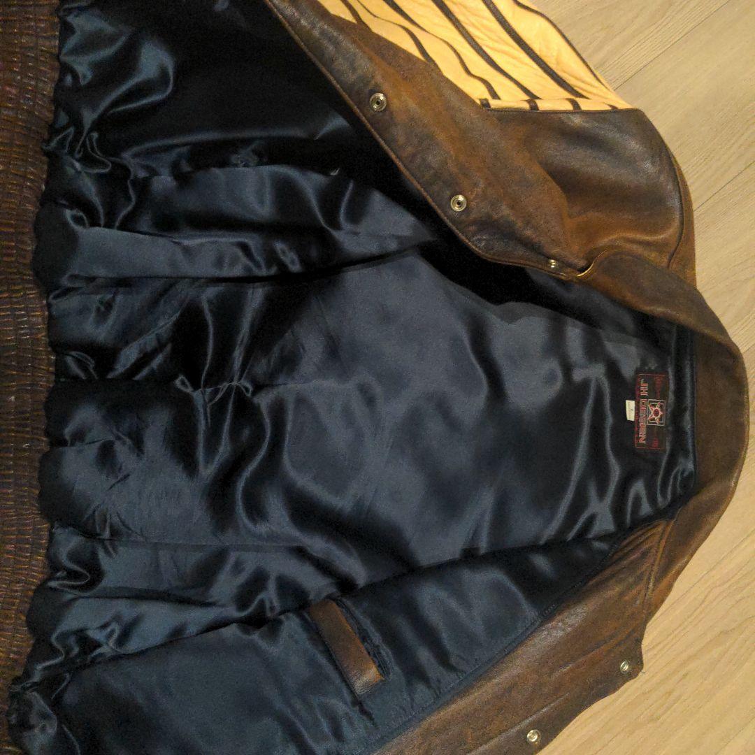 c*へ様 レザー ストライプジャケット Lサイズ