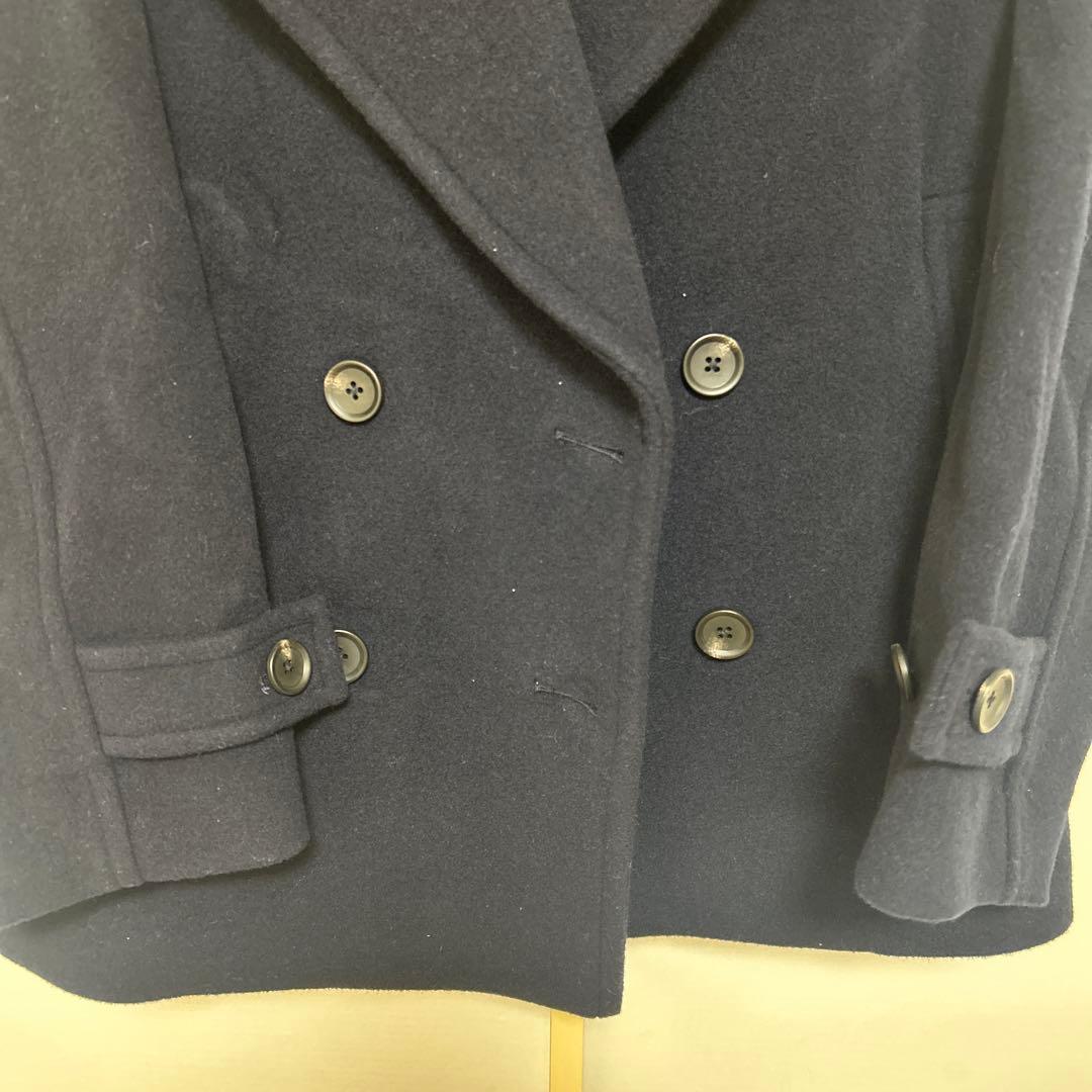 ピーコート SHIPS any: カシミヤミックス テーラードショート　ネイビー