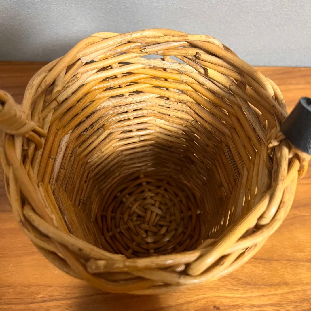 【美品】MANIMARIS マニマリス フォックスファーバスケット かごバッグ