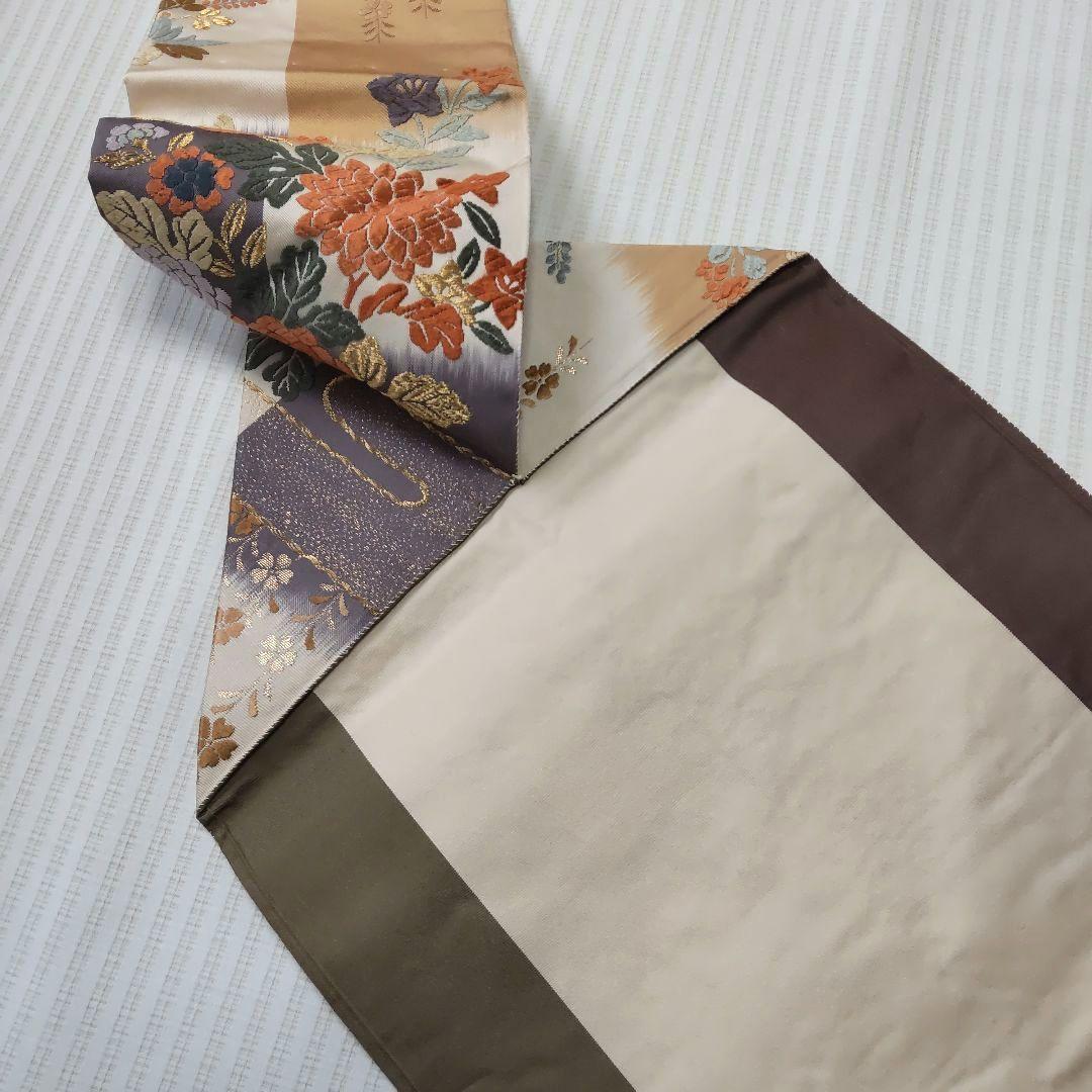 【名古屋帯】未使用品✣華やか、なのに軽い｜立体美が魅力の唐織 草花文 357cm