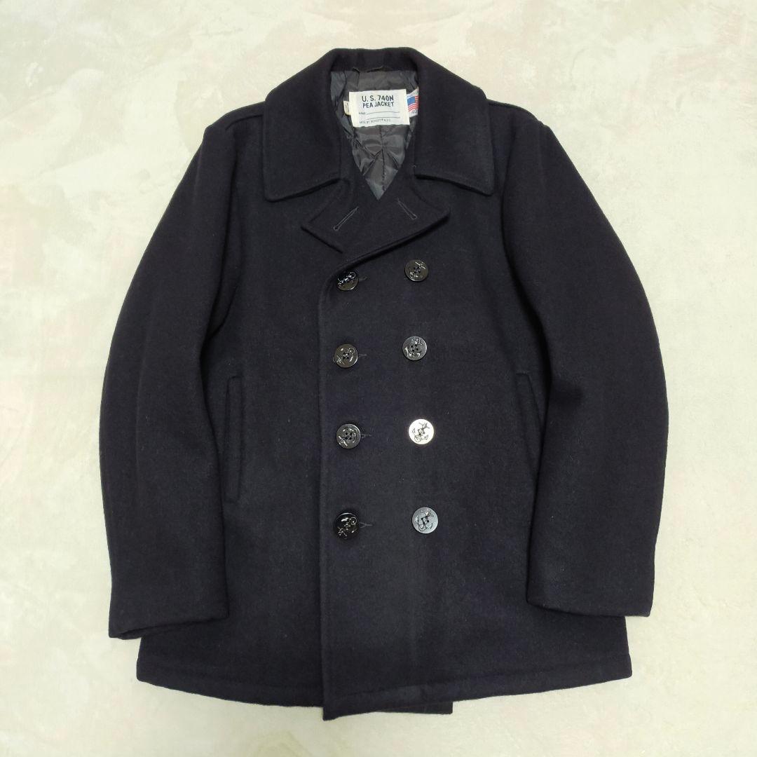 美品　USA製　SCHOTT　U.S.740N　40サイズ　ブラック　ピーコート
