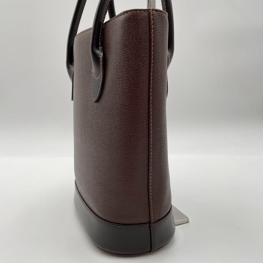 高級　バーバリー　ノバチェック シャドーホース　レザー　ハンドバッグ