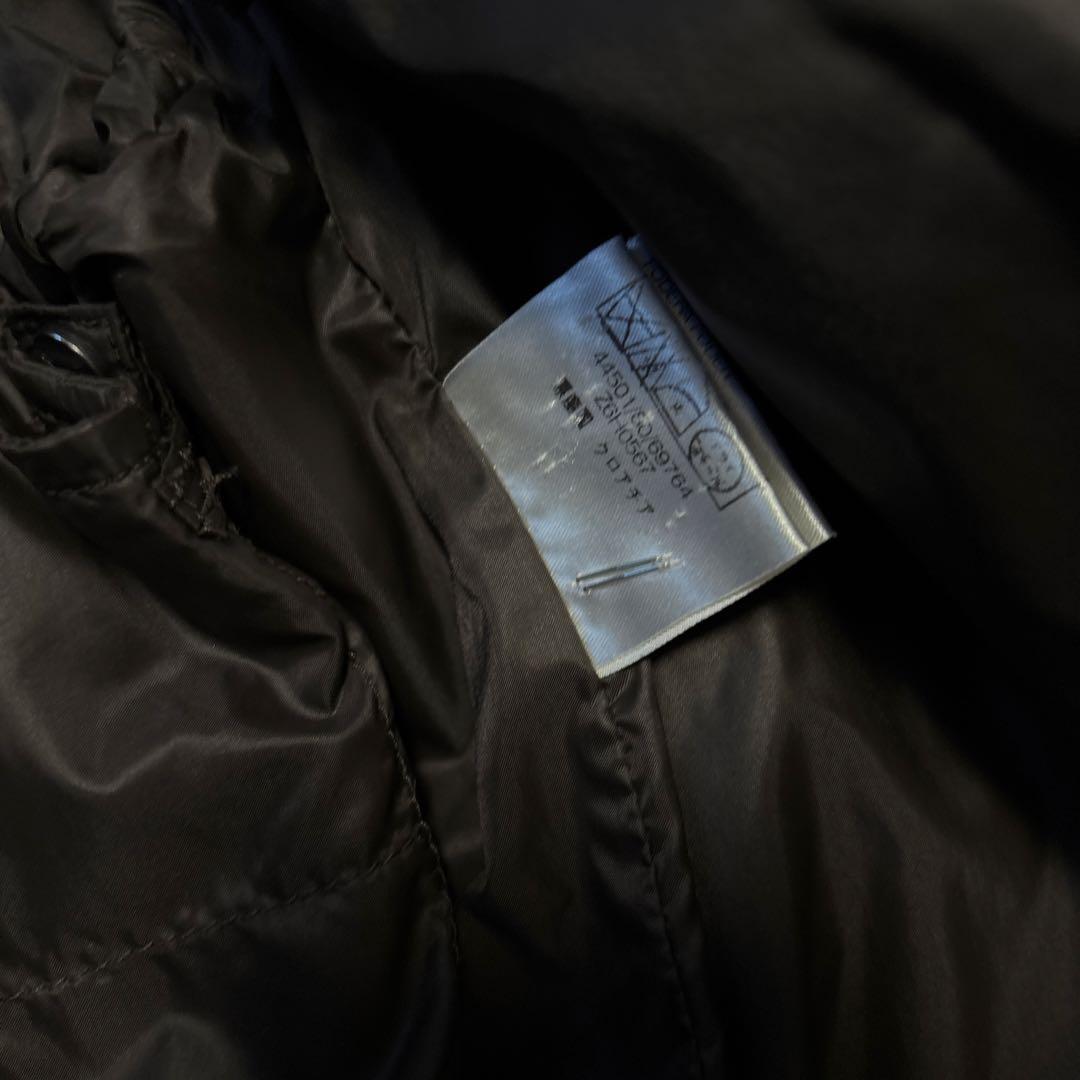 MONCLER ダークブラウン コットンモールスキンカバーオールテーラード