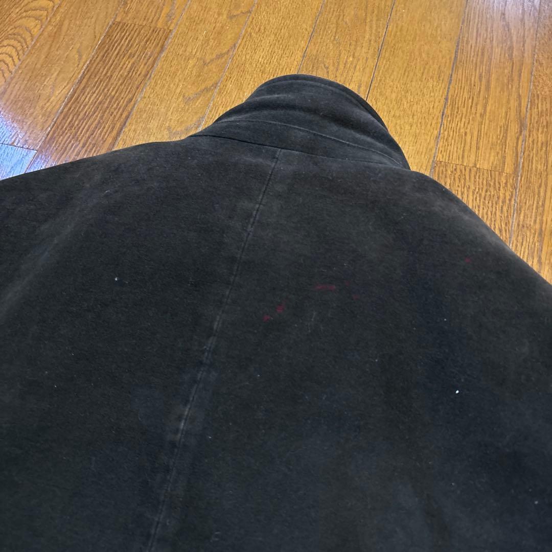 MONCLER ダークブラウン コットンモールスキンカバーオールテーラード