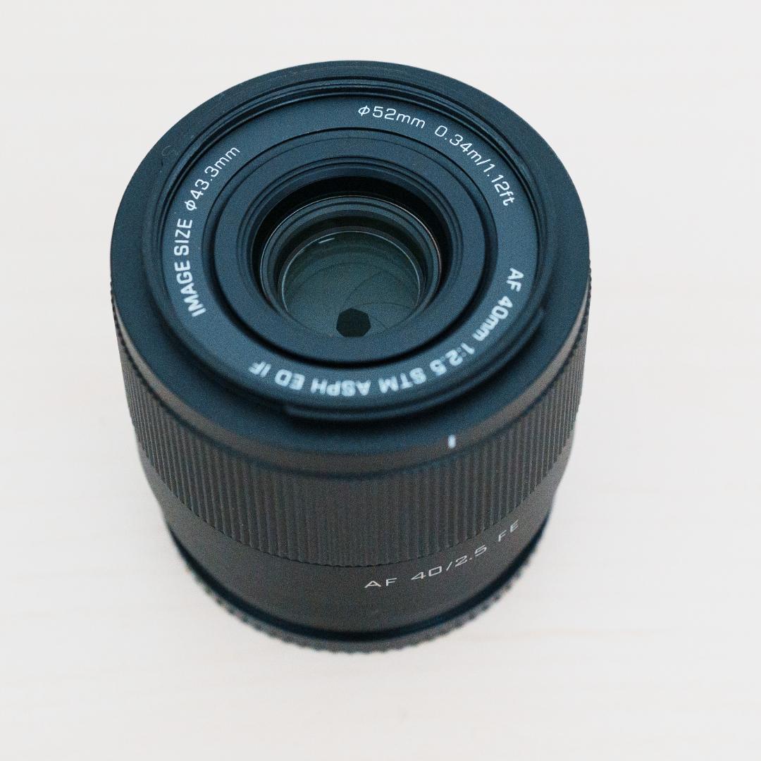 【美品】VILTROX 40mm F2.5 FE Eマウント プロテクター付き