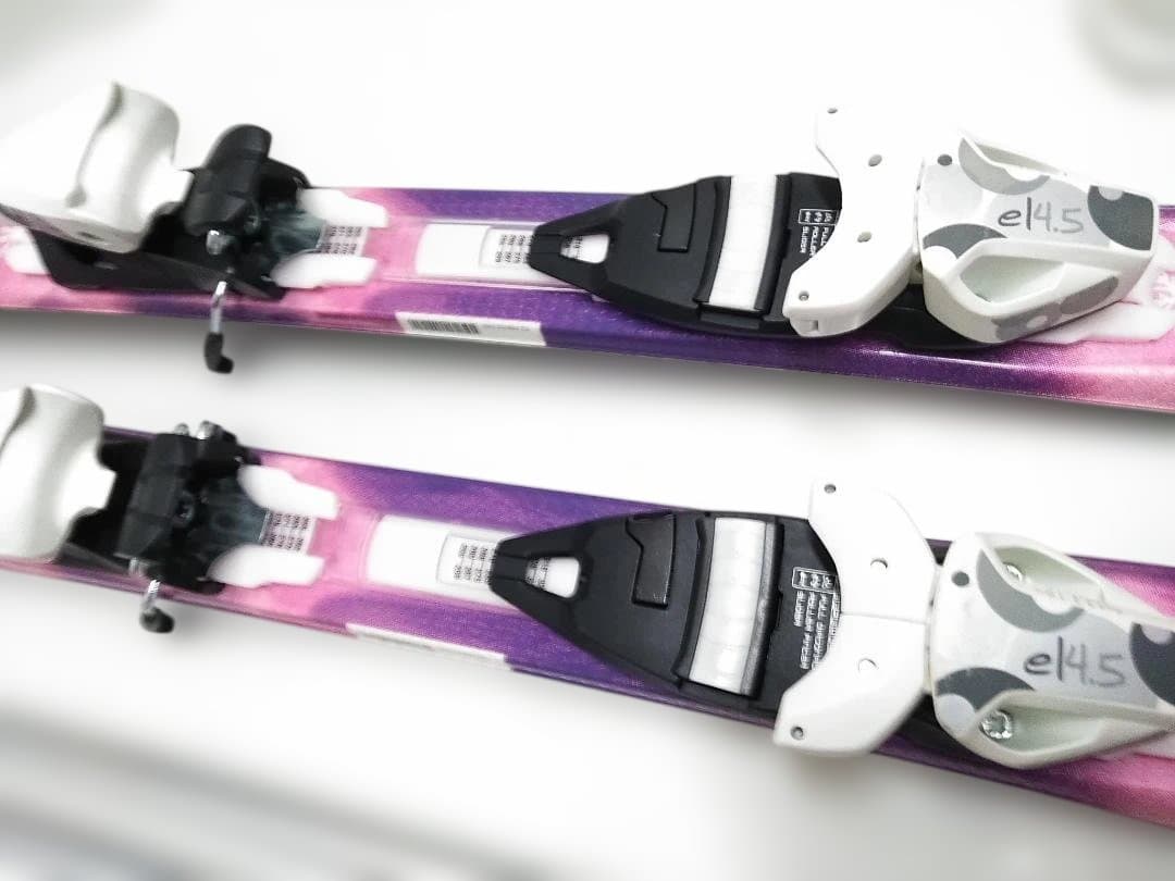 ジュニアスキー4点セット 女の子 エラン 130cm ブーツ 22cm ピンク