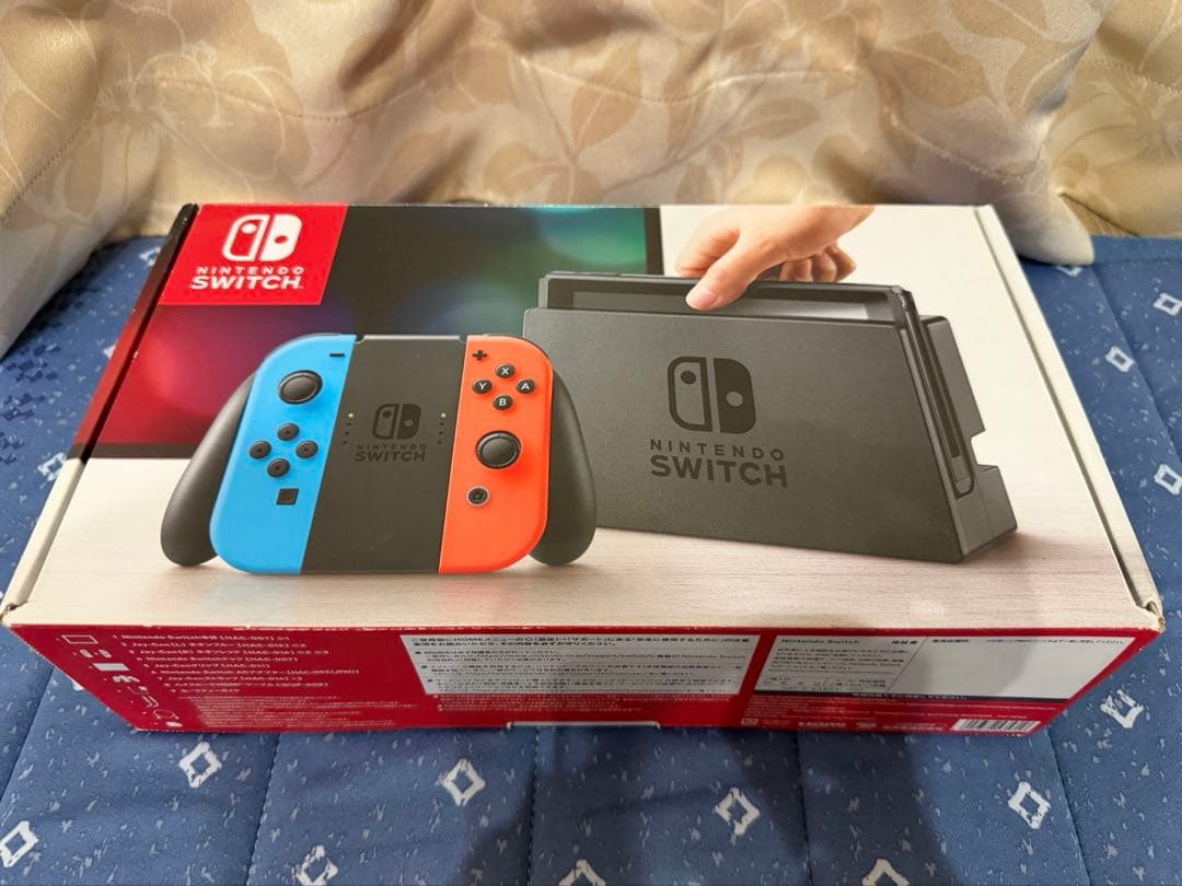 【液晶に難あり】Nintendo Switch 本体 青/赤　箱付き