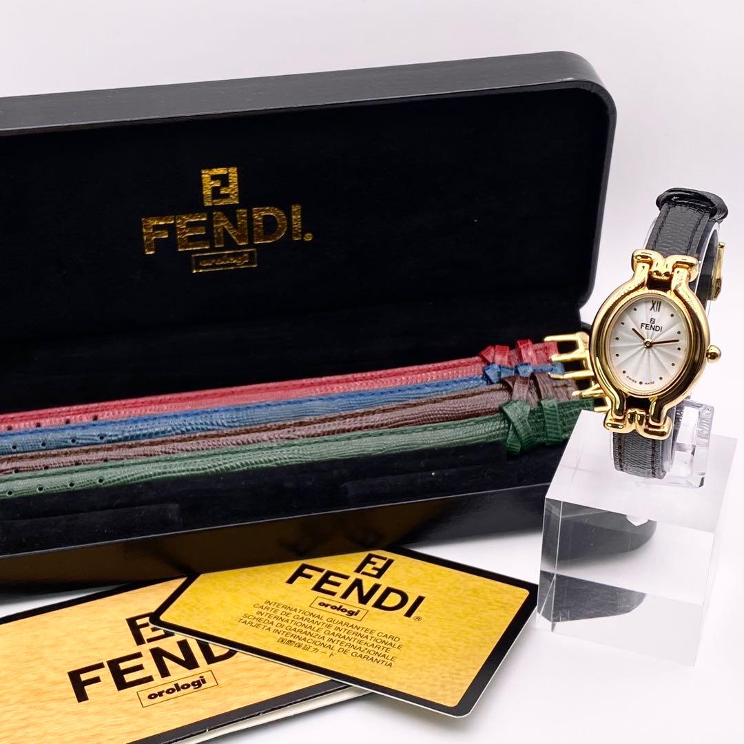新品✨稼働 FENDI カメレオン チェンジベルト 5色 640L クォーツ