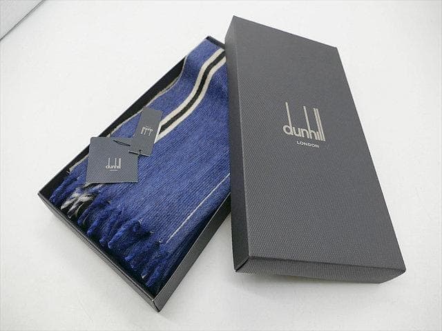 [3231］タグ付き未使用　＊ダンヒル＊　マフラー　カシミア100％