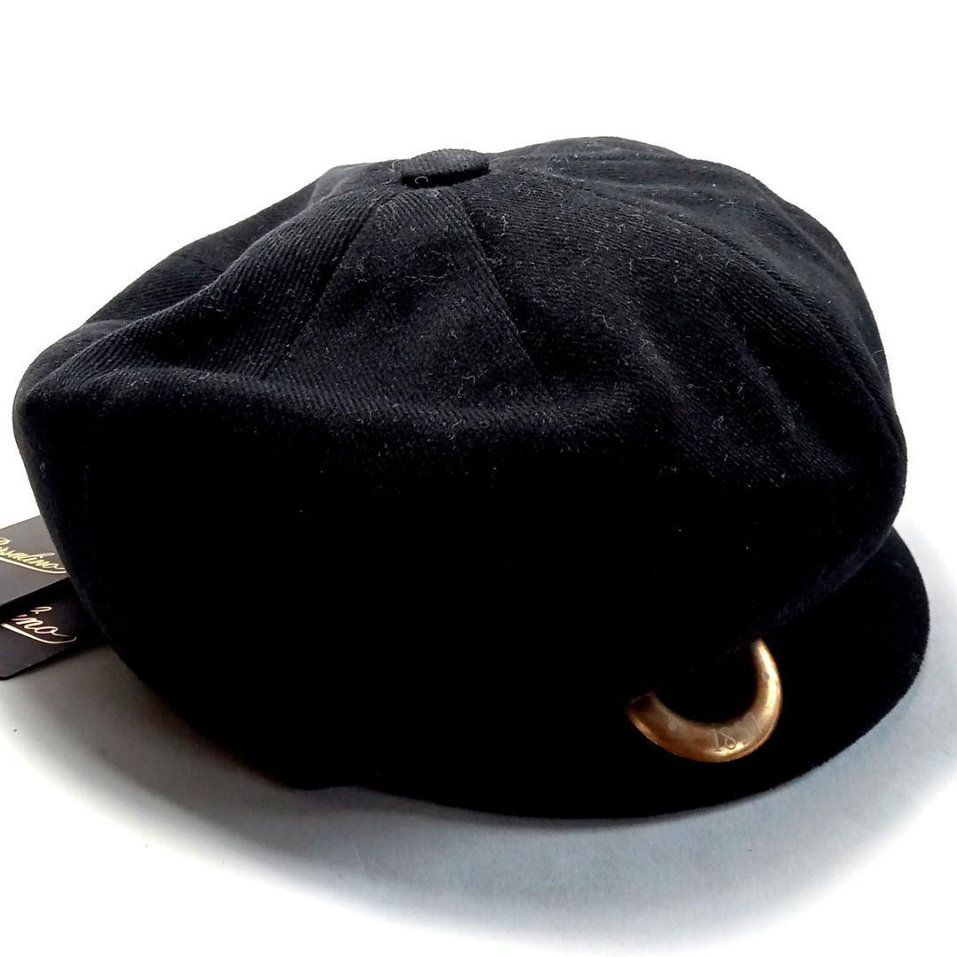 boh18 Borsalinoボルサリーノ キャスケット ブラックコットン58M
