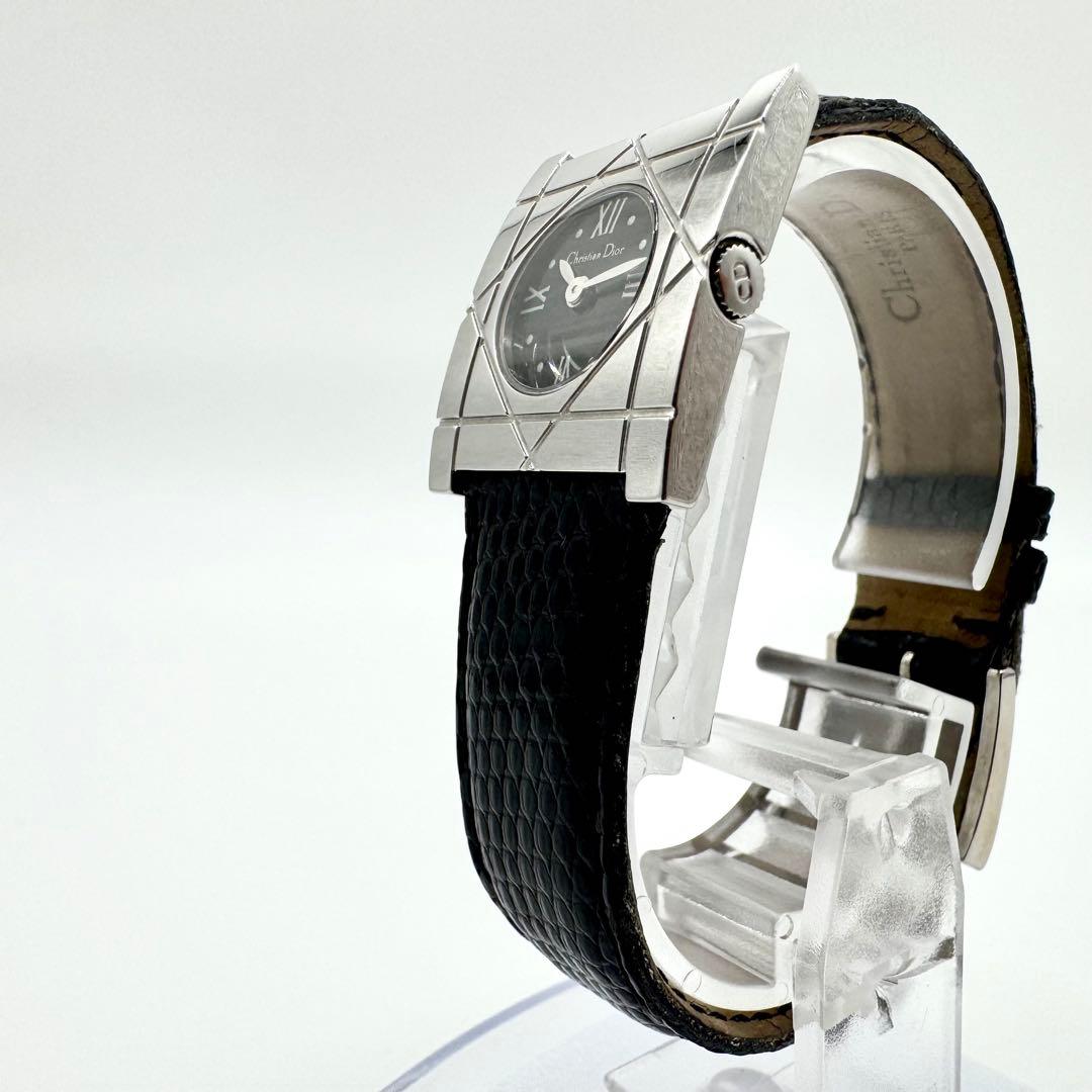 稼働/新品電池　クリスチャンディオール　クールカレ　腕時計　純正リザードベルト
