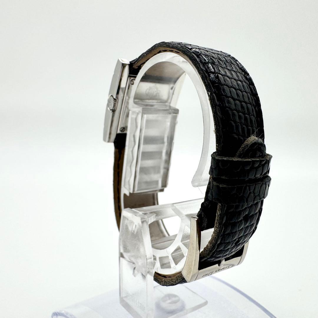 稼働/新品電池　クリスチャンディオール　クールカレ　腕時計　純正リザードベルト