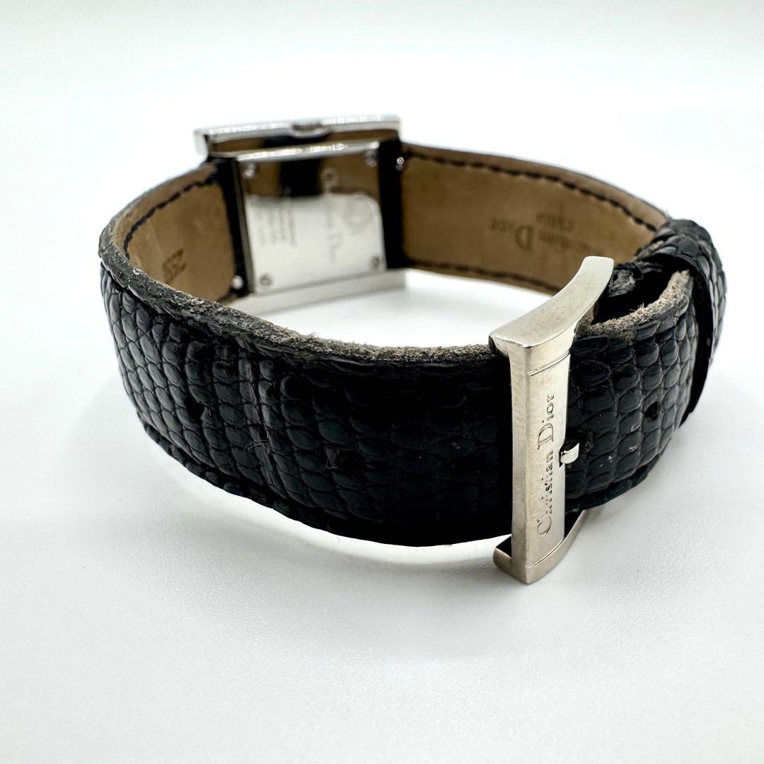 稼働/新品電池　クリスチャンディオール　クールカレ　腕時計　純正リザードベルト