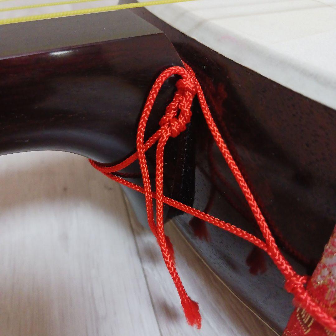 三味線 ケース付 紫檀 細棹 お稽古