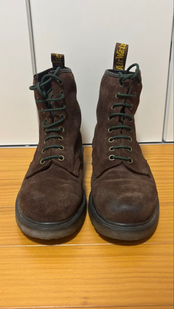 a*2様 ドクターマーチン　8ホール　UK8 EU42 スエード　ブーツ　ブラウ