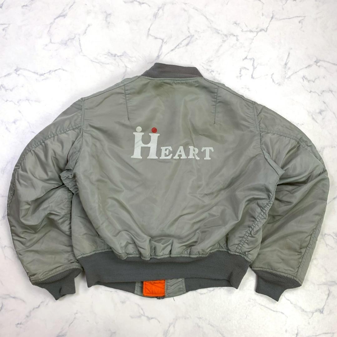 希少カラー★ 90s USA製 ALPHA MA-1 シルバー L　D925