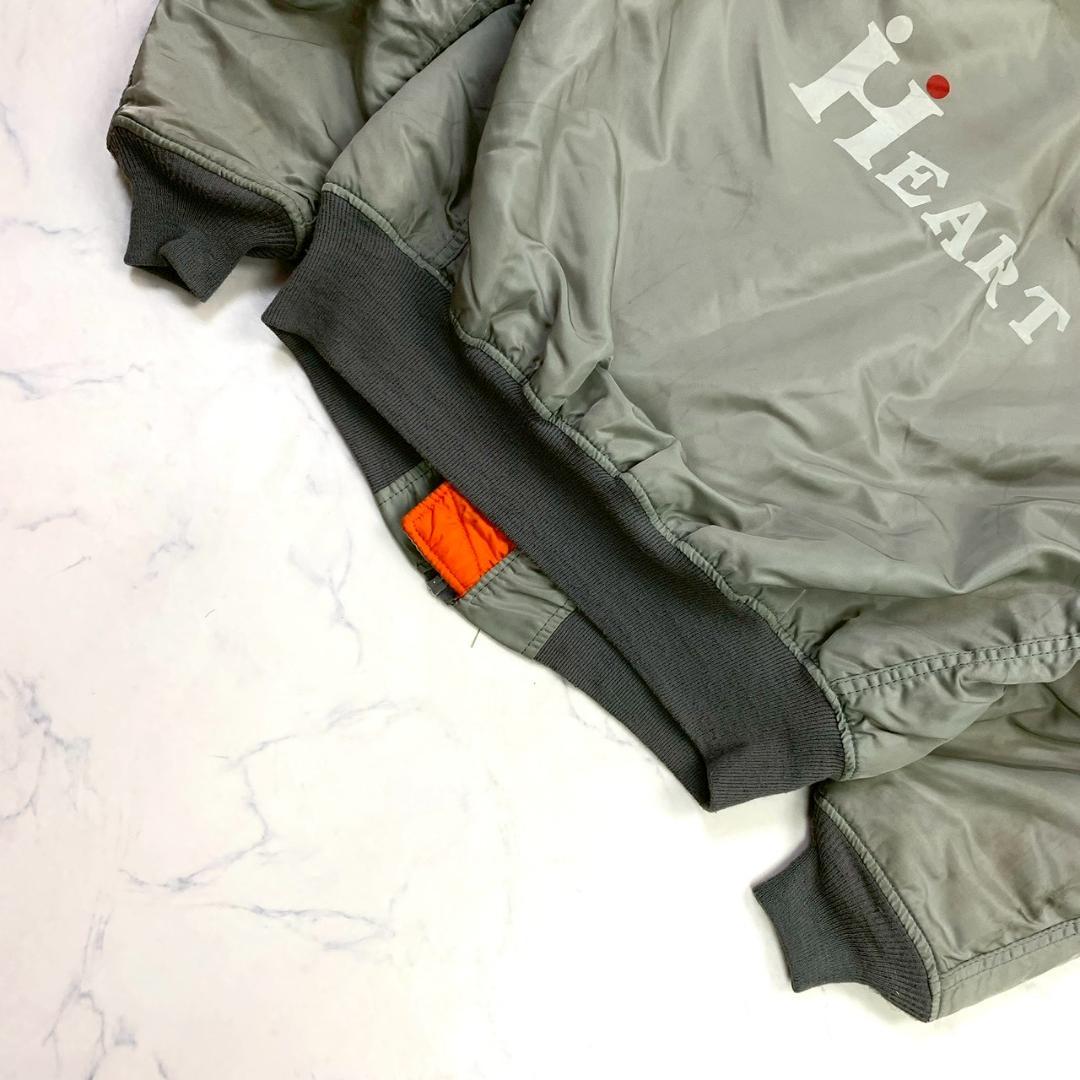 希少カラー★ 90s USA製 ALPHA MA-1 シルバー L　D925