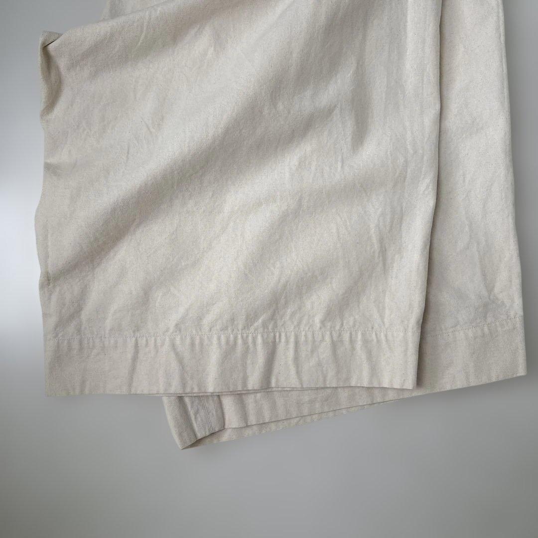 ゴーシュ コットンオックスワイドパンツ アイボリー