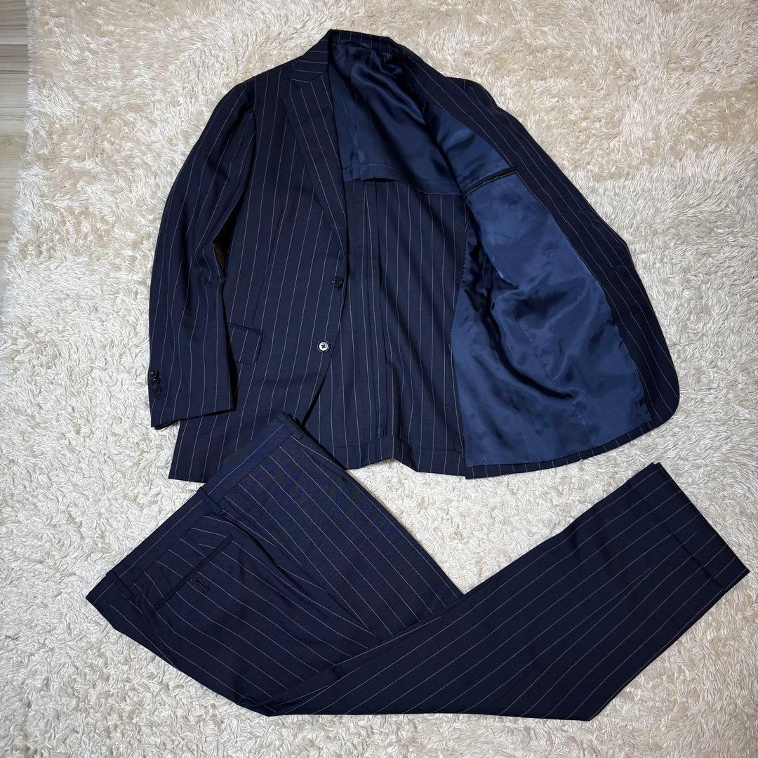 RINGJACKET リングヂャケット ストライプ スーツセットアップ ネイビー
