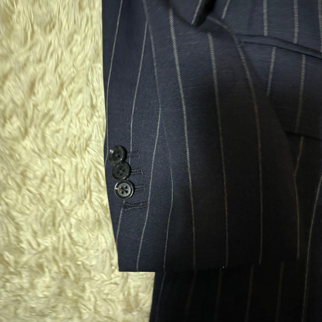RINGJACKET リングヂャケット ストライプ スーツセットアップ ネイビー