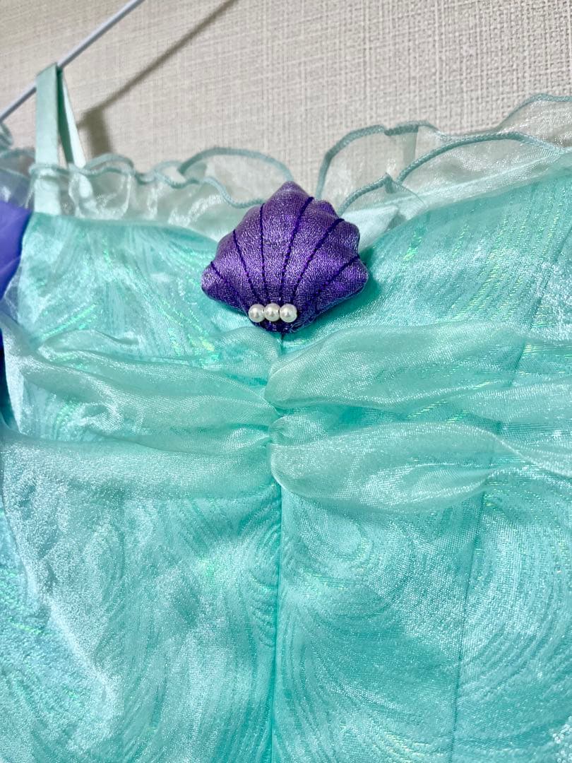 ビビディバビディブティック　アリエル　公式ドレス　ディズニーコスチューム　120