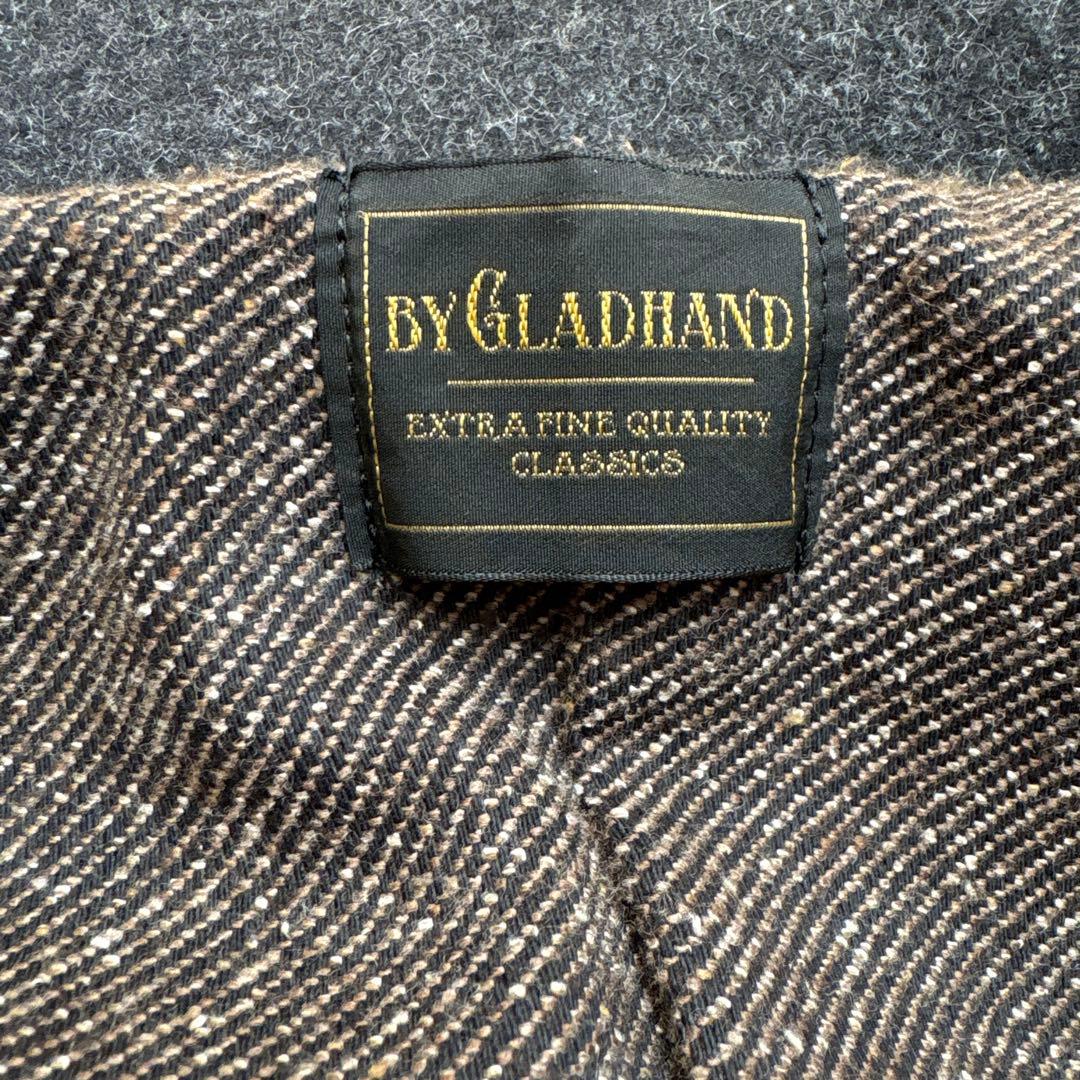 BY GLADHAND ウール ダークグレー コート ボタン留め