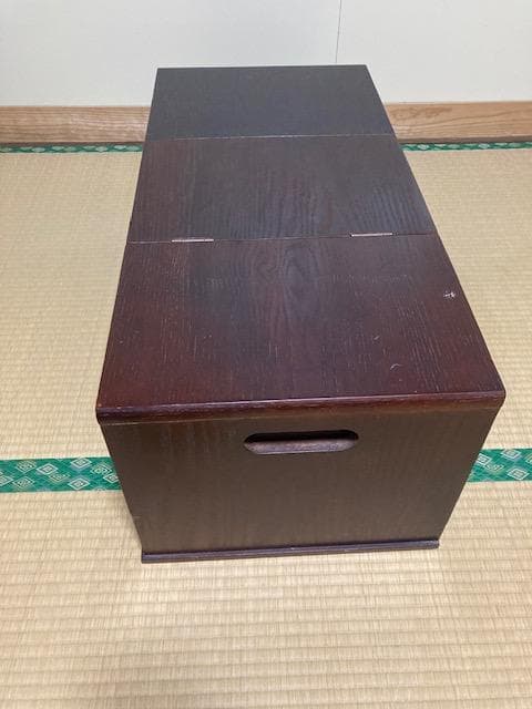 昭和レトロな木製折りたたみ座卓