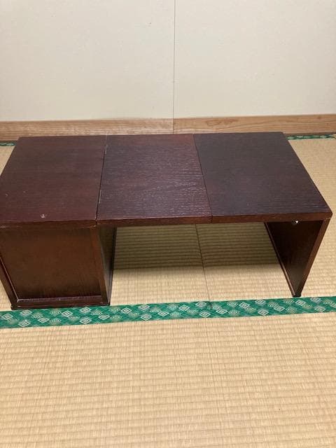 昭和レトロな木製折りたたみ座卓