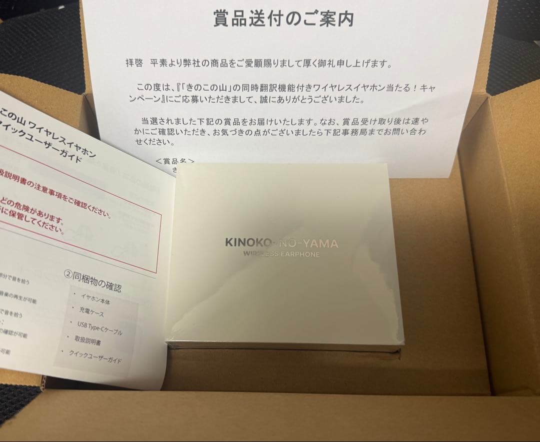 きのこの山　ワイヤレスイヤホン