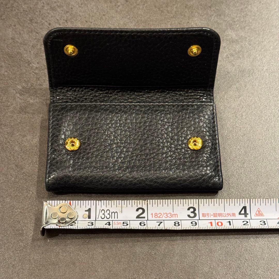 PRADA VITELLO GRAIN NEROキーケース