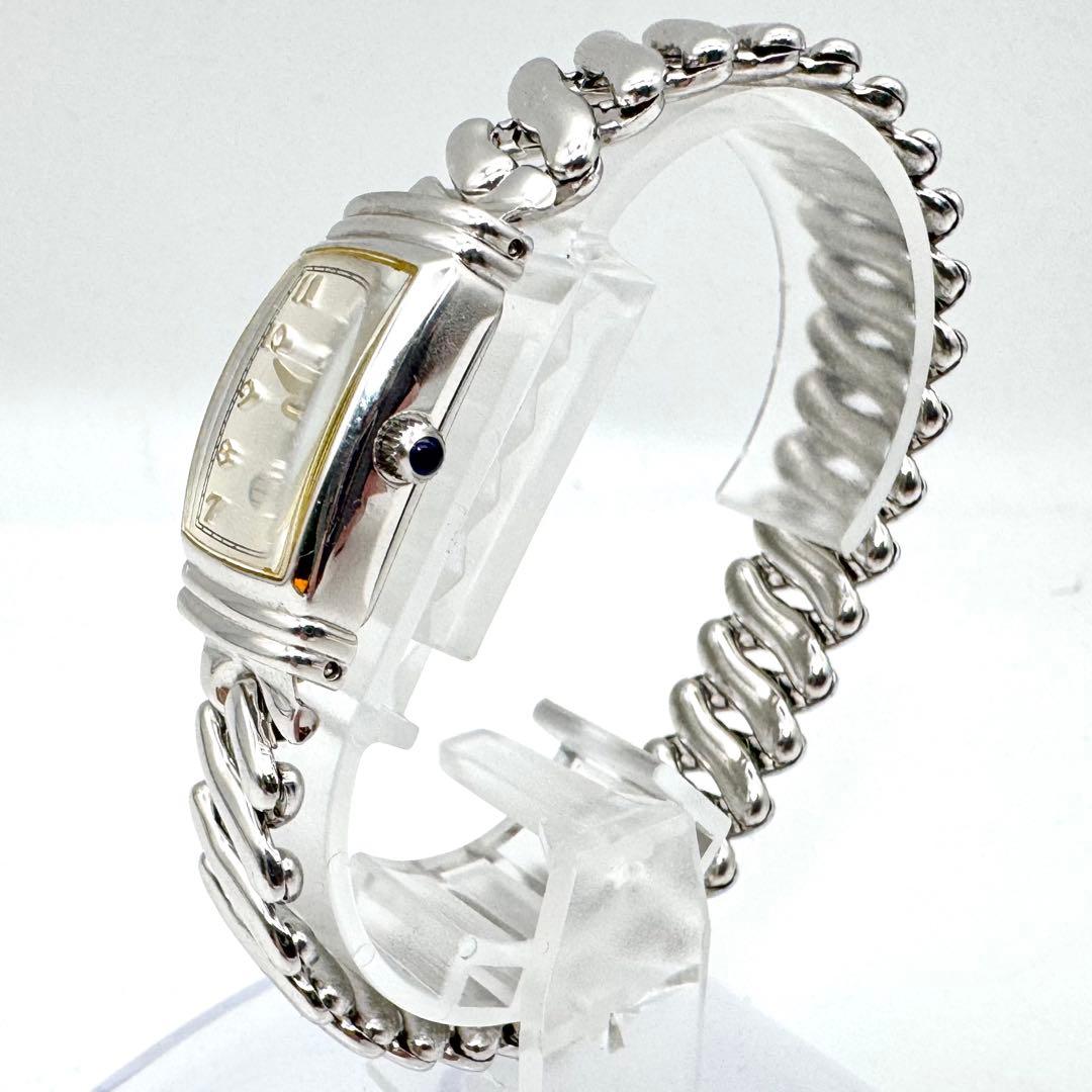 希少 極美品 電池交換済 ハミルトン ベントン 6247 蛇腹ブレス シルバー