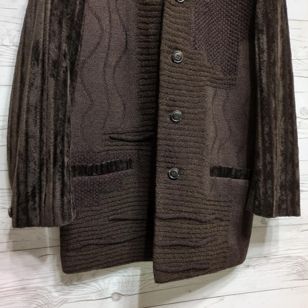 ✨美品✨セットアップ　コーデュロイ調　ニット　奇抜デザイン　カジュアル　おしゃれ