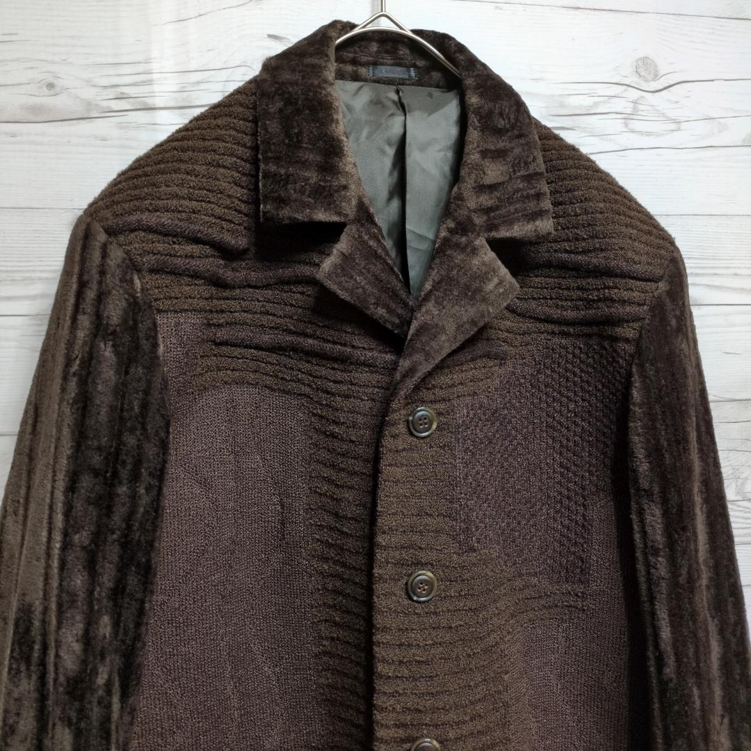 ✨美品✨セットアップ　コーデュロイ調　ニット　奇抜デザイン　カジュアル　おしゃれ