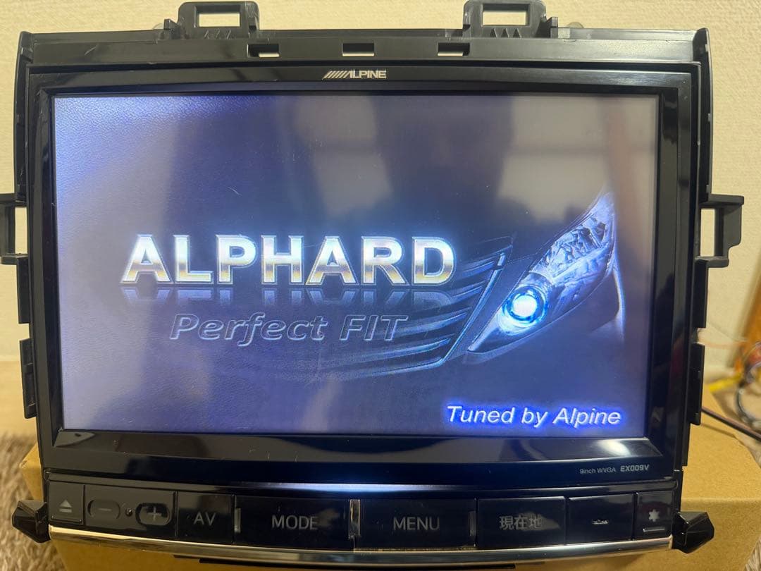 Alpine EX009V-AV ALPHARD専用カーナビ