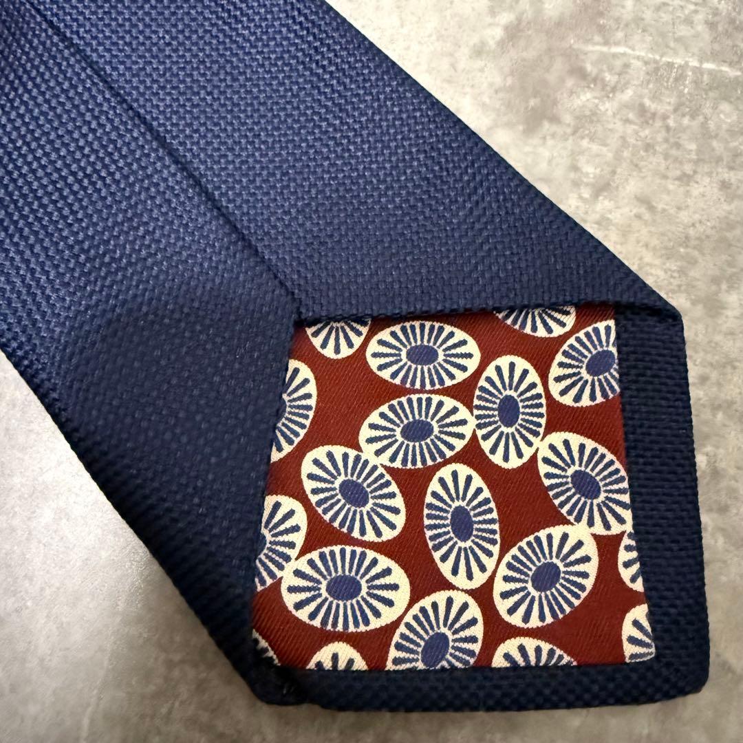 【✨極美品】FAIRFAX フェアファックス ネクタイ ネイビー ソリッド 無地